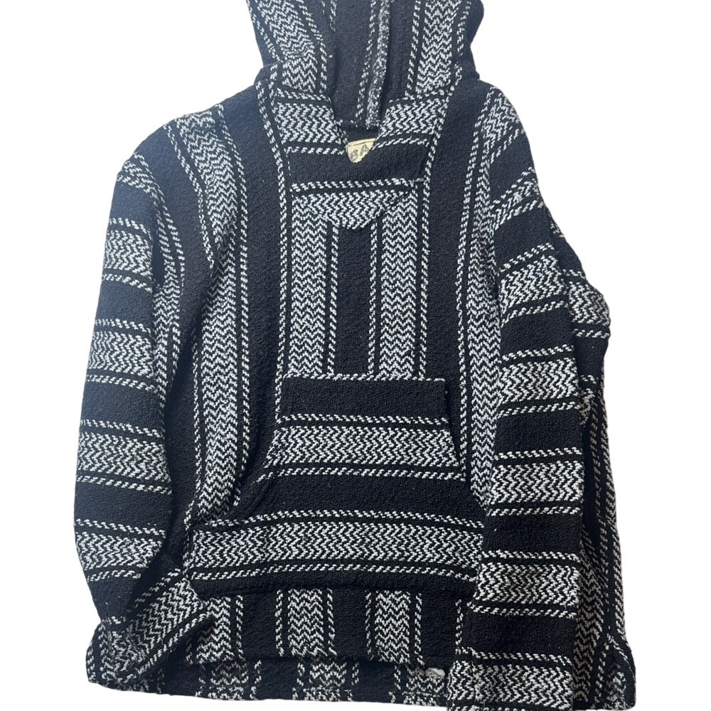 Black & White Baja Hoodie Sweatshirt